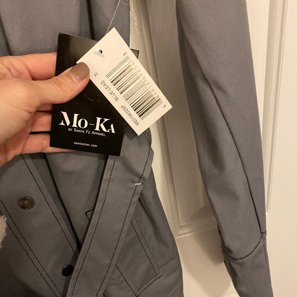 Super cute gray coat (Mo-Ka by Santa Fe Apparel) - Picture 7 of 11